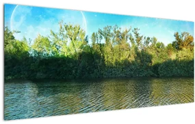 Obraz - jazero (120x50 cm)