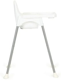 Detská biela stolička na kŕmenie 2v1