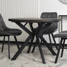 Jedálenský rozkladací stôl LUKAS 100/250 cm čierny