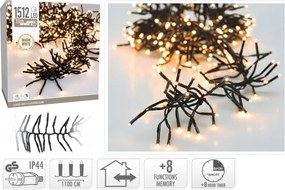 LED vonkajší vianočný reťaz 1512xLED/230V/8 funkcií 14 m IP44 teplá biela