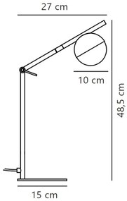Nordlux - Stolná lampa CONTINA 1xG9/5W/230V čierna
