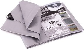 MASIPRO Plachta 130 g, ŠEDÁ, 3 x 5 m