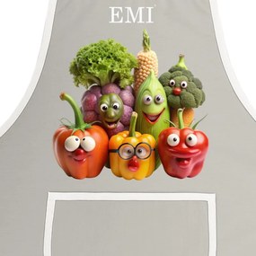 Kuchynská zástera Freshy EMI, sivá