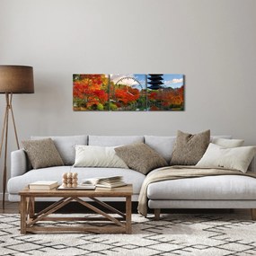 Obraz - Tódži (s hodinami) (90x30 cm)