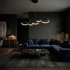 Toolight Toolight, LED stropné svietidlo 85cm, 35W, 4000K, 2000lm, APP1923-CP, čierna, OSW-66065