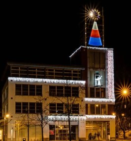 DECOLED Svetelný záves LED, 1x7 m, ľadovo biely, 600 diód, IP67