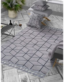 Sivý umývateľný koberec 160x100 cm - Vitaus