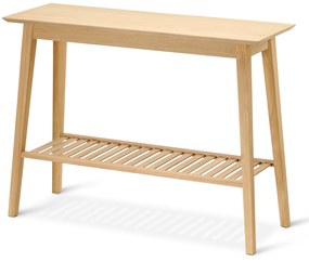 Konzolový stolík s 2 odkladacími plochami z jaseňového dreva