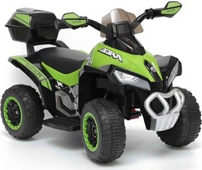 LEAN CARS Elektrická štvorkolka GTS1188-A, LED, hudba, zelená