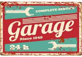 Ceduľa Garage Complete Service