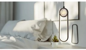 LED Luster na lanku LACRIMA LED/15W/230V 3000K čierna