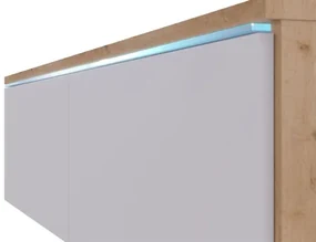 TV skrinka Dlana 180 MDF (čierny grafit + rybia kosť čierna) . Vlastná spoľahlivá doprava až k Vám domov. 1106207