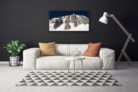 Obraz Canvas Zsněžené horské vrcholy 120x60 cm