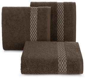 BAVLNENÝ UTERÁK RIVA SADA 3KS 70X140 CM HNEDÁ