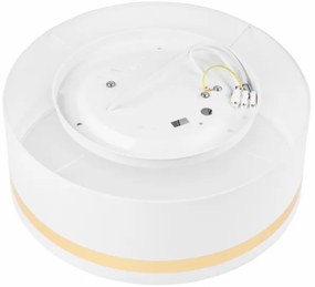 Stropné svietidlo SIRJA STRIPE 2xE27/15W/230V pr. 35 cm biela