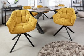 Otočná stolička Papillon - žltá