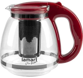 Lamart Čajová kanvica verre 1,5 l Farba: Červená