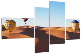 Obraz - teplovzdušné balóny v púšti