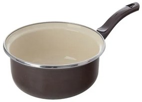 Orion Smaltovaná rajnica s lemom Brown, pr. 14 cm, pr. 14 cm