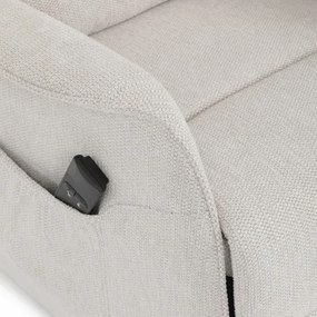 Polohovacie kreslo béžové, elektrické TV-L8960 CRM2