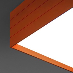 Artemide Groupage stropné LED 45x45cm oranžová