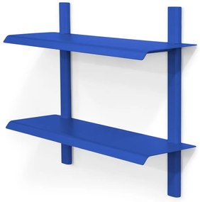 Modrá poschodová kovová polica 60 cm Hola – Spinder Design