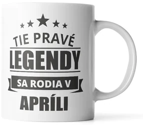 Sablio Hrnček Tie pravé legendy sa rodia v apríli - 890 ml - XXL