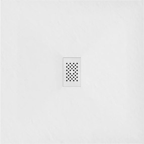 Mexen Hugo, štvorcová sprchová vanička SMC 100 x 100 cm, biela, biela krytka, 42101010-W