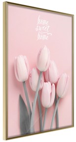 Artgeist Plagát - Six Tulips [Poster] Veľkosť: 30x45, Verzia: Zlatý rám