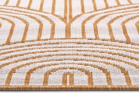 Hanse Home, POŠKODENÝ - Kusový koberec Pangli 105849 Ochre - na von aj na doma, 240x330, žltá, chodba / predsieň