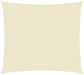 vidaXL Tieniaca plachta, oxford, obdĺžniková 5x6 m, krémová