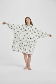 020 Deka s rukávmi HOODIE XMAS DEER