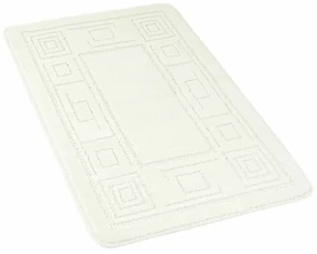 Kvalitex Kúpeľňová predložka Ornament smotanová, 60 x 100 cm
