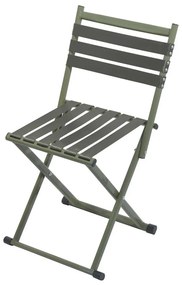 Skladacia kempingová stolička s operadlom zelená