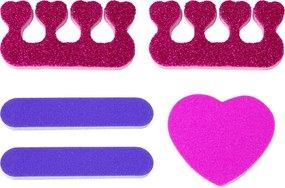 LEAN Toys Veľká sada na maľovanie nechtov Nálepky na nechty Separátory