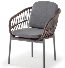 ELBA kreslo antracite/brown