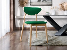 Čalúnená jedálenská stolička KT65/C, Dostupné poťahy: Magic Velvet 2225, Farby: buk