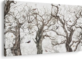 Obraz - Lesný vzor, kresba (90x60 cm)