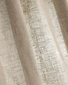 Záves so systémom FLEX (dvojité spony flex) farba produktu béžová látka polopriehľadný, zapletaná