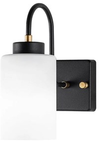 Čiernobiele nástenné svietidlo ø 10 cm Duzsuz – Opviq lights