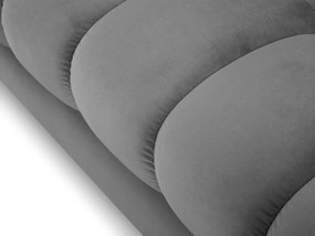 Štvormiestna pohovka mamaia 217 cm zamat sivá MUZZA