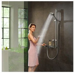 Hansgrohe Raindance Select S, sprchová sada 120 3jet PowderRain so sprchovou tyčou 90 cm, chrómová, HAN-27667000