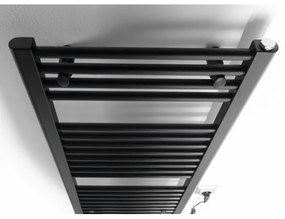 Aqualine - Kúpeľňový elektrický radiátor DIRECT-E 300W/230V 96 cm matná čierna