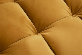 Rohová sedačka Cosy Velvet II horčicovo žltý zamat