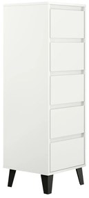 Komoda BOGAN 5S40, biela