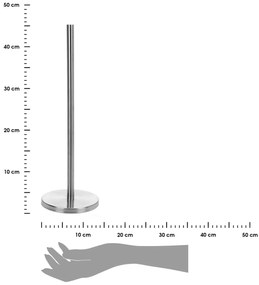 Stojan na toaletný papier Steel, chrómová