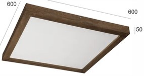 Brilagi-LED Kúpeľňové svietidlo WOODY FRAME LED/50W/230V 60x60 cm IP44 dub/orech