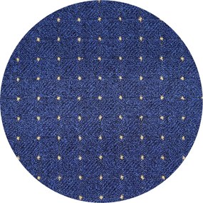 Kusový koberec Udinese modrý kruh, 160x160 (priemer) kruh, šedá, chodba / predsieň, Condor Carpets