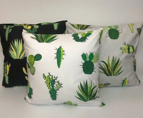 Obliečka na vankúšik Kaktus 40x40 cm Farba: Sivý Kaktus