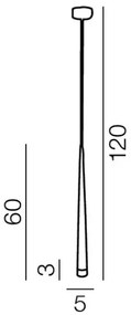 Minimalistické svietidlo Stylo 1 biele